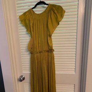 Anthropologie Silk Midi Dress